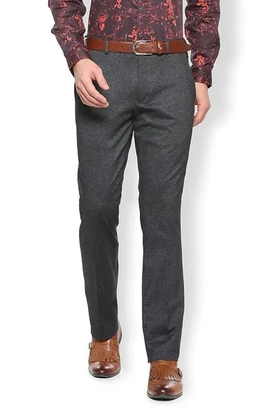 Van Heusen Men's Skinny Fit Formal Trousers (VDTFESKFK26871_Grey_30)