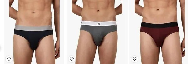 WROGN Men's Underwear Briefs pack of 2 upto 50% off starting From Rs.280 @ amazon