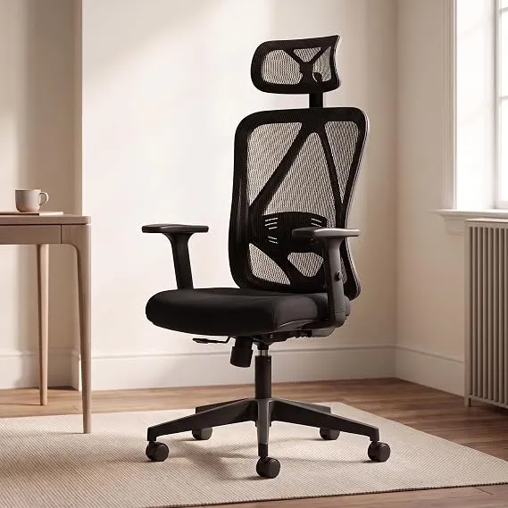 [Coupon + HDFC CC OFFER ] DROGO Ergonaut Ergonomic Office Chair for Work from Home | Computer Chair with 2D Headrest, Armrests & Adjustable Lumbar Support | Breathable Mesh with 120° Recline, 1-Year Warranty (Black & Green)