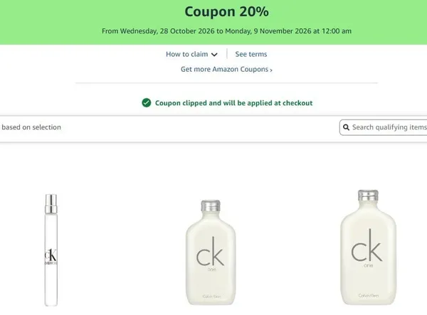 Save 20% Off Coupon On Branded Deodorants upto 60% off starting From Rs.950 @ amazon