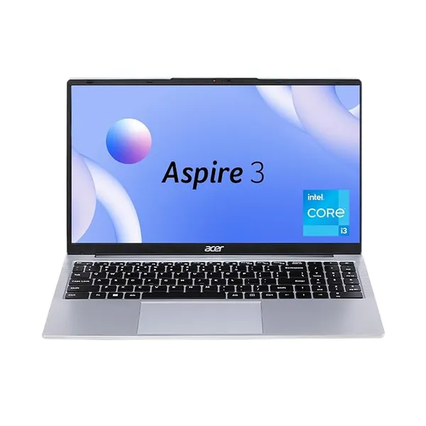 Acer Aspire 3,Intel Core i3-1315U, 8GB DDR4 RAM/512GB SSD, 39.62 cm /15.6" FHD IPS Display, Win 11Home, Silver, 1.7 Kg, A325-53, BL Keyboard, Thin & Light Laptop