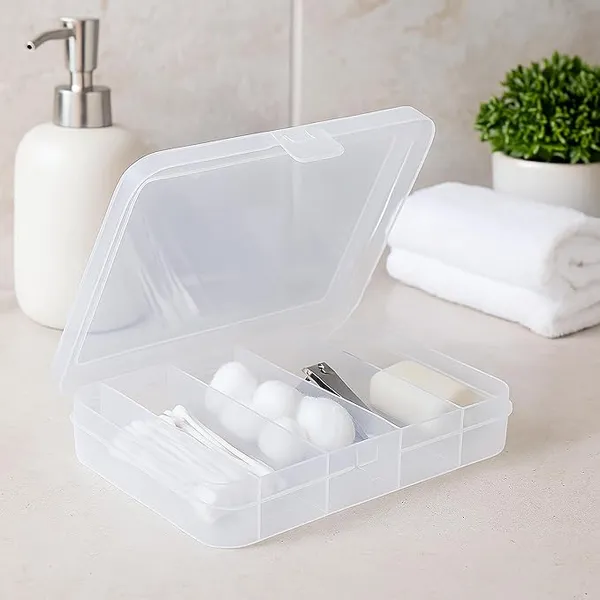 [Apply 10% Coupon] Home Centre Regan Solid Polypropylene Rectangular Storage Box (White, Standard)