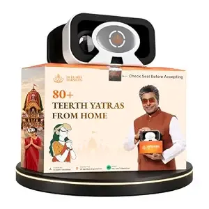 Durlabh Darshan VR Headset - 80+ VR Temple Yatras (2 -Year App Subscription)