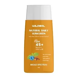 [Apply 12% Coupon] Wildsol Natural Daily Sunscreen SPF 45+ with Aloe, Green Tea & Cucumber
