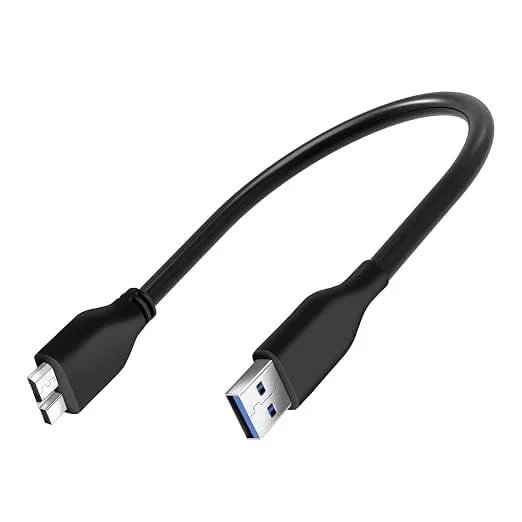 Storite 35 CM USB 3.0 A to Micro B Cable, Black