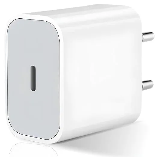 Products ORG 20W Charger Type C Adapter for iPhone 16/16 Plus/16 Pro/16 Pro Max,15/15 Plus/15 Pro/15 Pro Max,14/13/12/11 Series with PD 3.0 USB-C 20 Watt Fast Charging Adapter (BIS Certified)