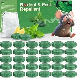 Rat Repellent for Car Home Mouse Peppermint Oil to Protect Wires in Car Bike Truck Engine No Kill Only Repels Home IndoorOutdoor Garage Rat Controller Pills to Keep Rodents (Item Package Quantity: 10)