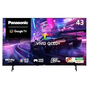 [HDFC NC EMI] Panasonic 108 cms (43 Inches) Lumina Plus Series (3840X2160) Pixels Resolution Smart Google IPS Display Vivid QLED+ TV (TN-43W80CGW)