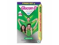 Glucon-D Instant Energy Drink Powder Refill 450gm (Extra 50gm free) | Energy, Recovery, Immunity | Regular